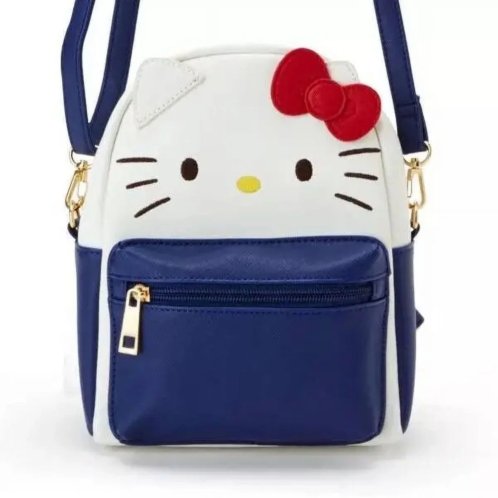 Hello Kitty SANRIO blue and White Backpack - Picture 2 of 6